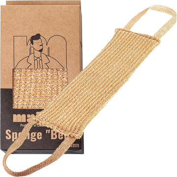 Belt Bath Sponge – Soft Firmness | Large 15.7" x 4.3" x 0.4" Gentle Exfoliating Sponge for Delicate Skin Care
